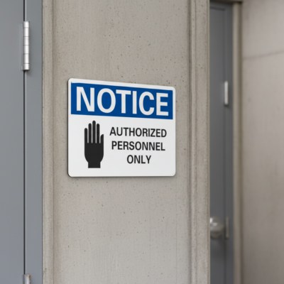 Notice Authorized personnel only