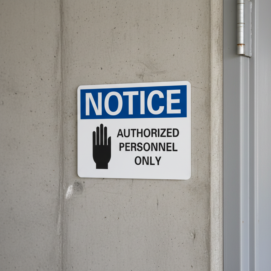 Notice Authorized personnel only - Image 2