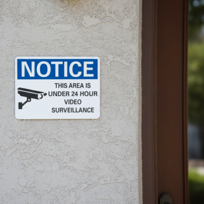 Notice This area is under 24 hour surveillance