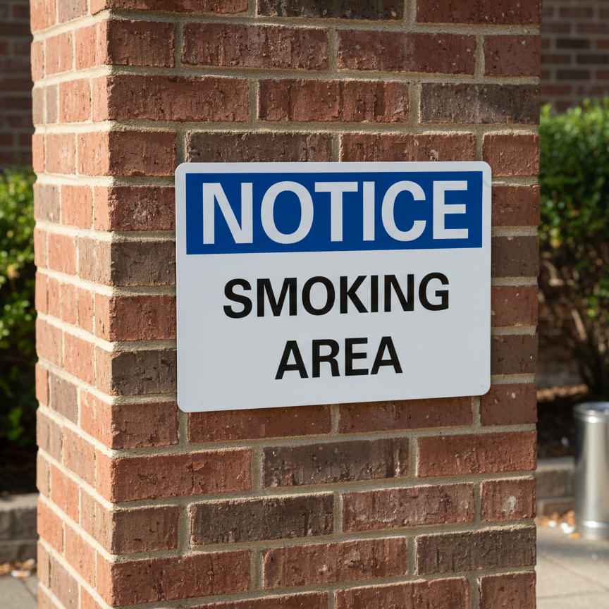 Notice Smoking area - Image 2