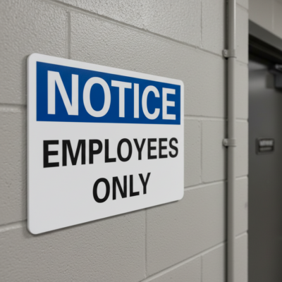 Notice Employees only
