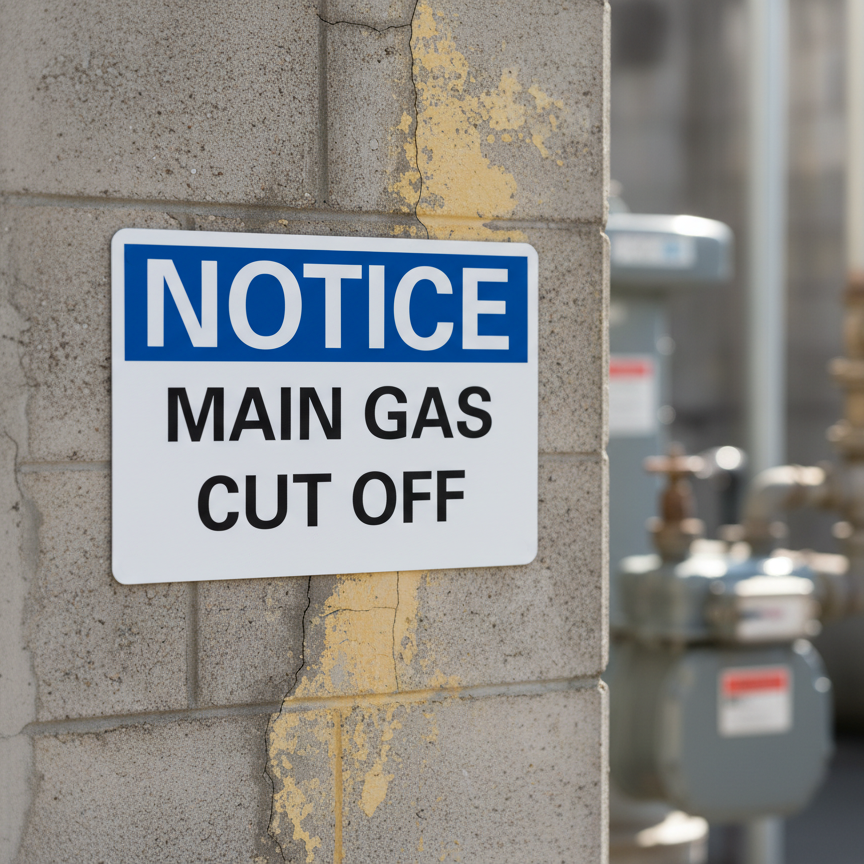 Notice Main gas cut off - Image 2