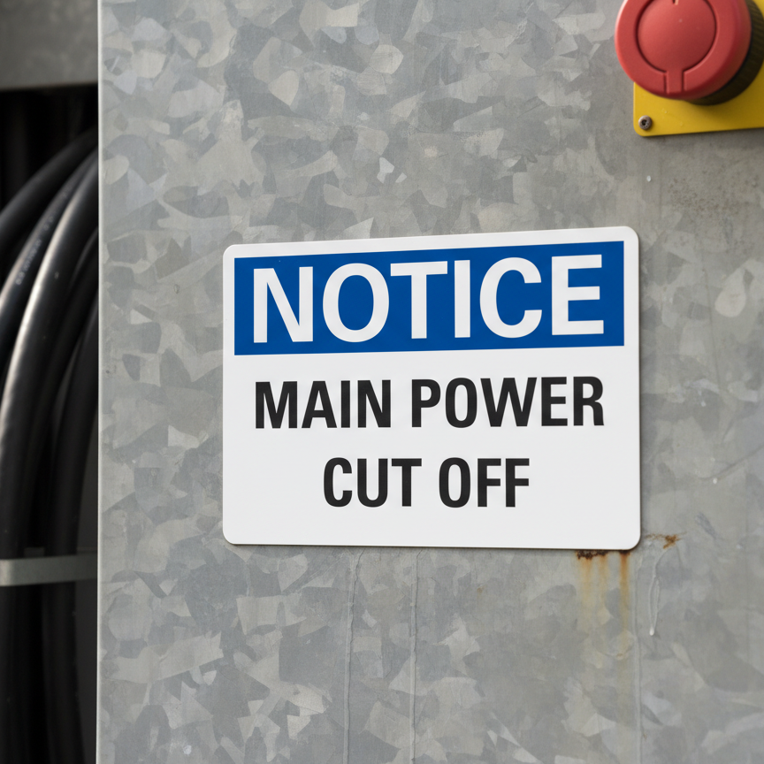 Notice Main power cut off - Image 2