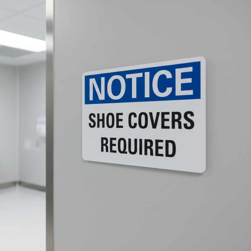 Notice Shoe covers required - Image 2