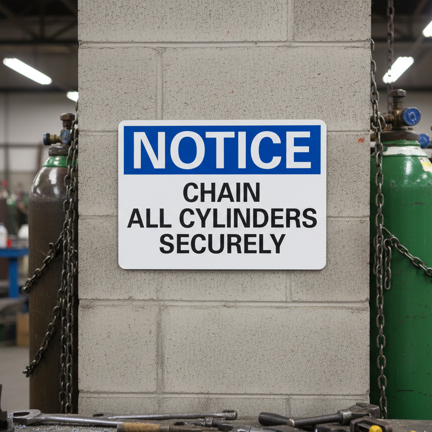 Notice Chain all cylinders securely - Image 2