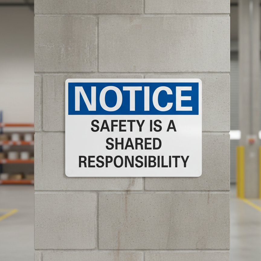 Notice Safety is a shared responsibility - Image 2