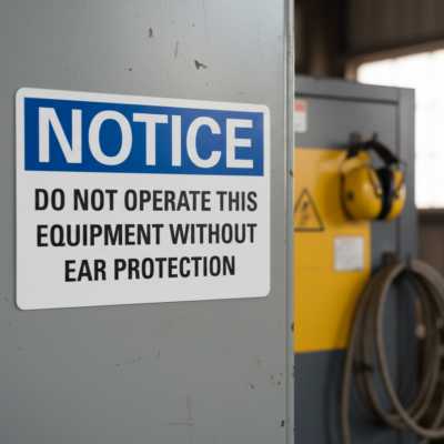 Notice Do not operate this equipment without ear
