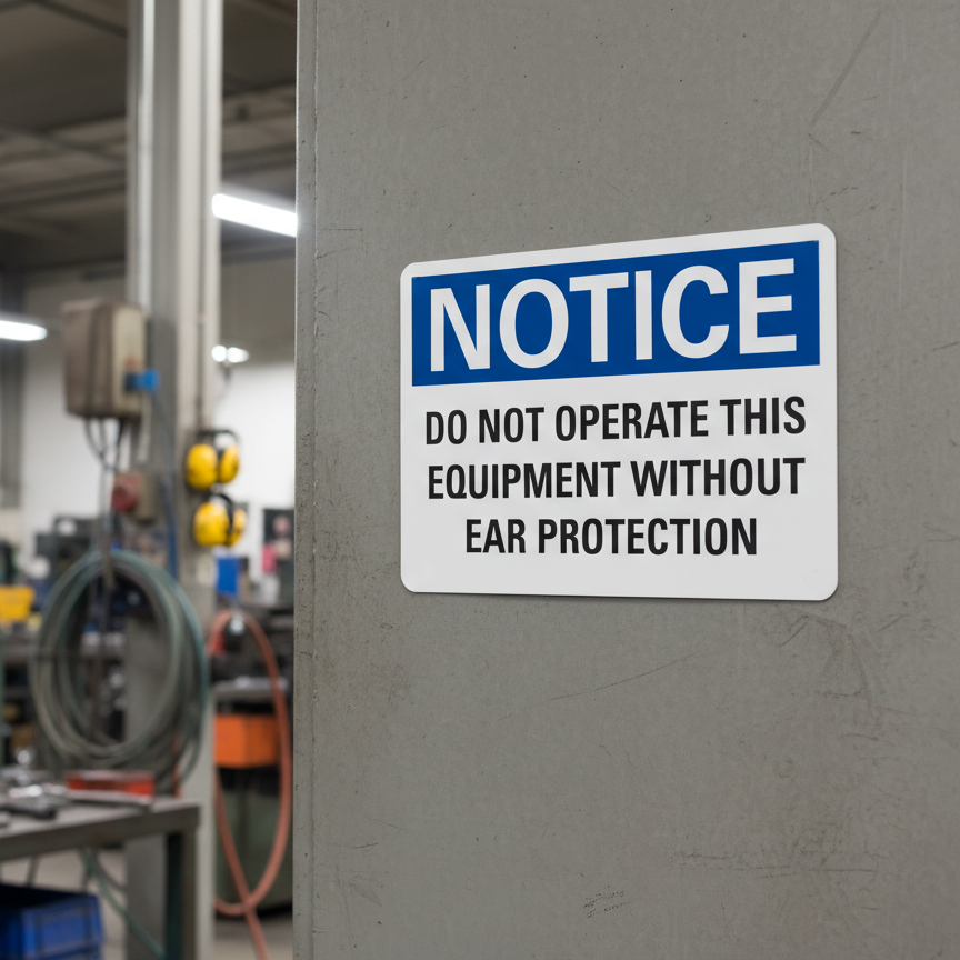 Notice Do not operate this equipment without ear - Image 2