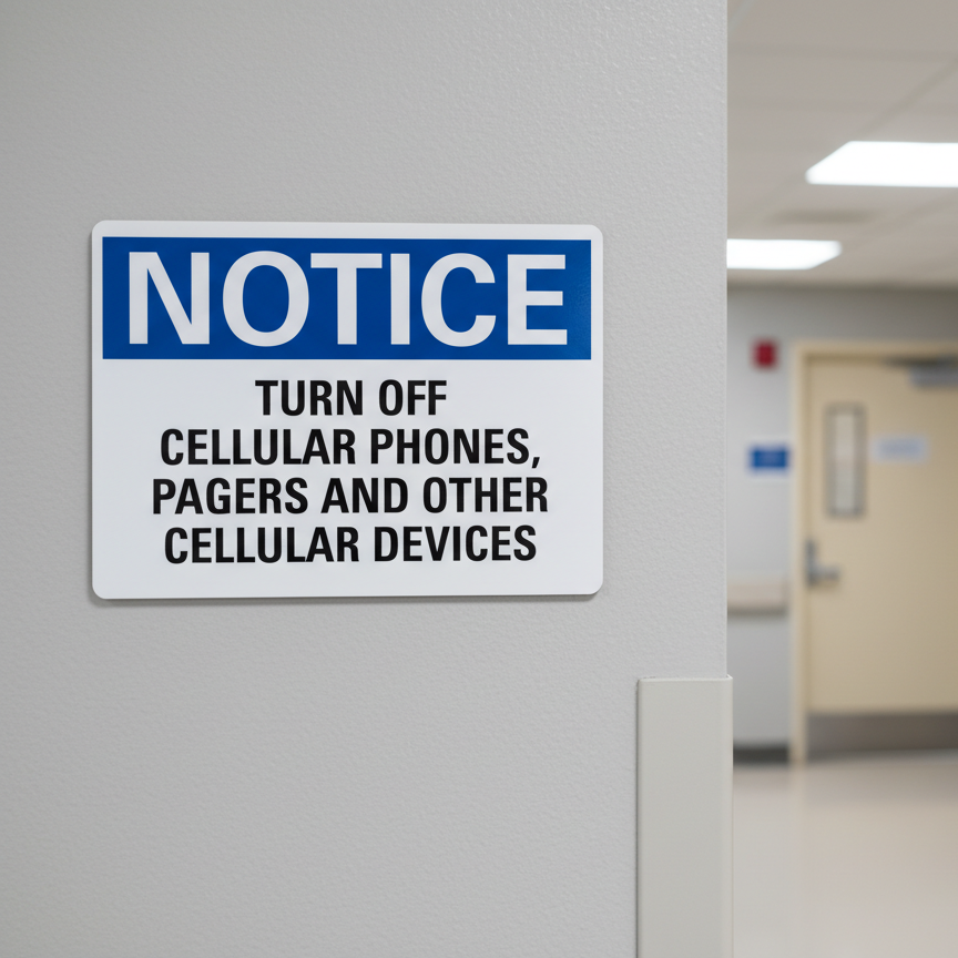 Notice Turn off cellular phones pagers and other - Image 2