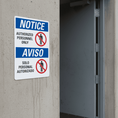 Authorized Personnel Only/Solo Personal Autorizado