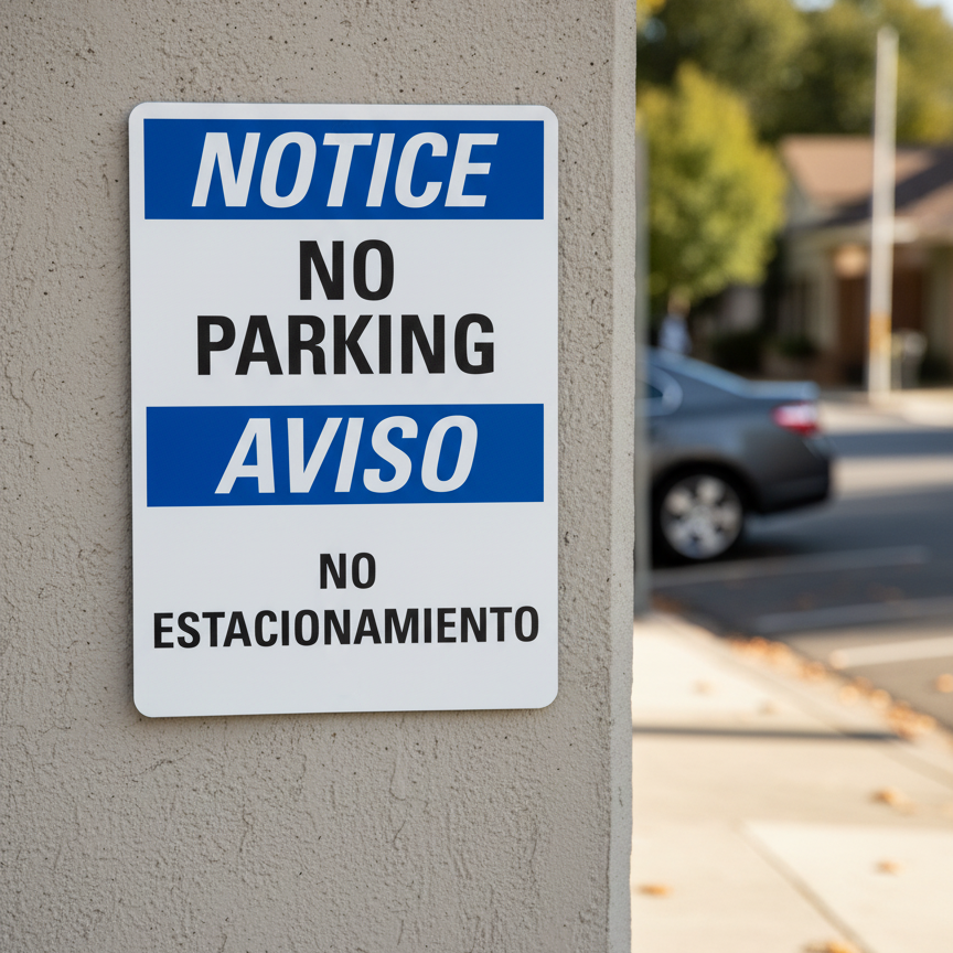 No Parking/No Estacionarse