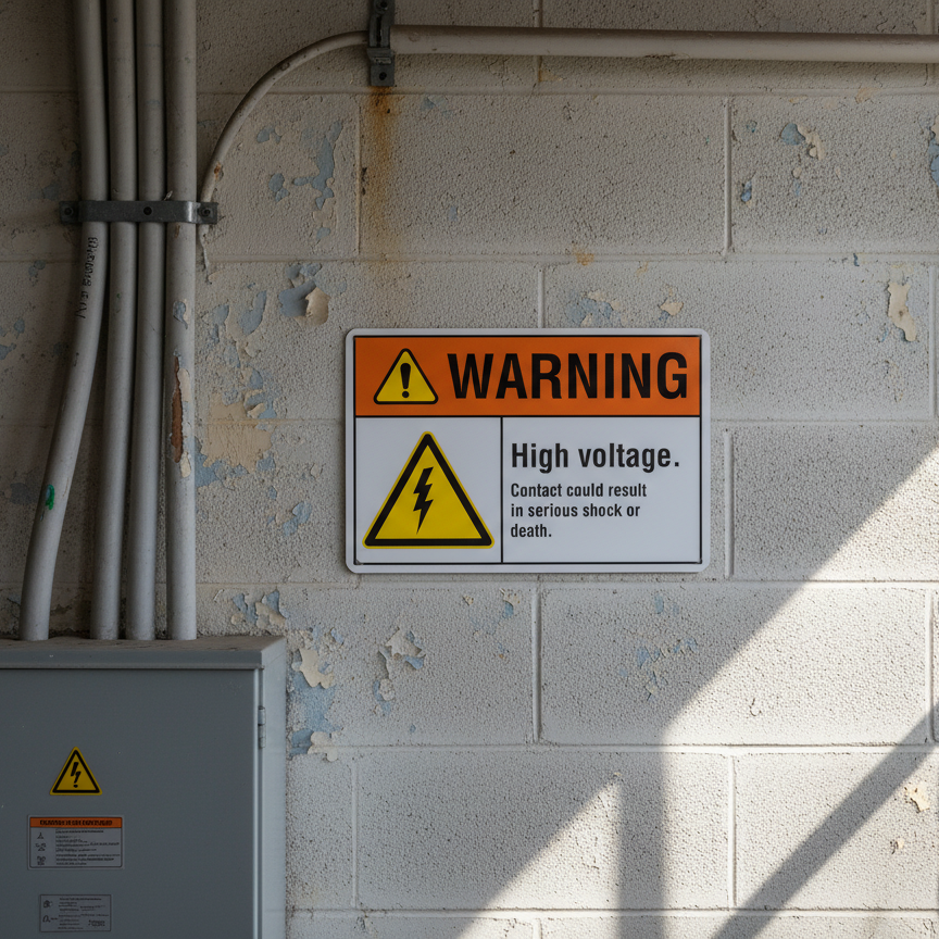 Warning High voltage. Contact could result in serious - Image 2