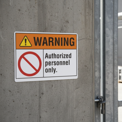 Warning Authorized personnel only.