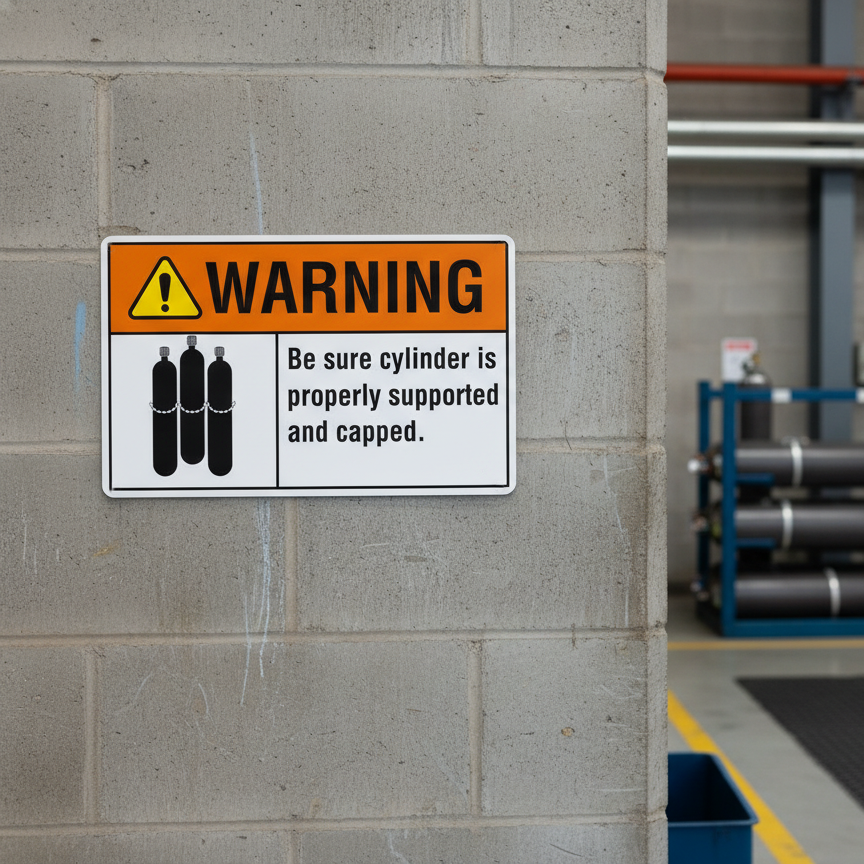 Warning Be sure cylinder is properly supported and - Image 2