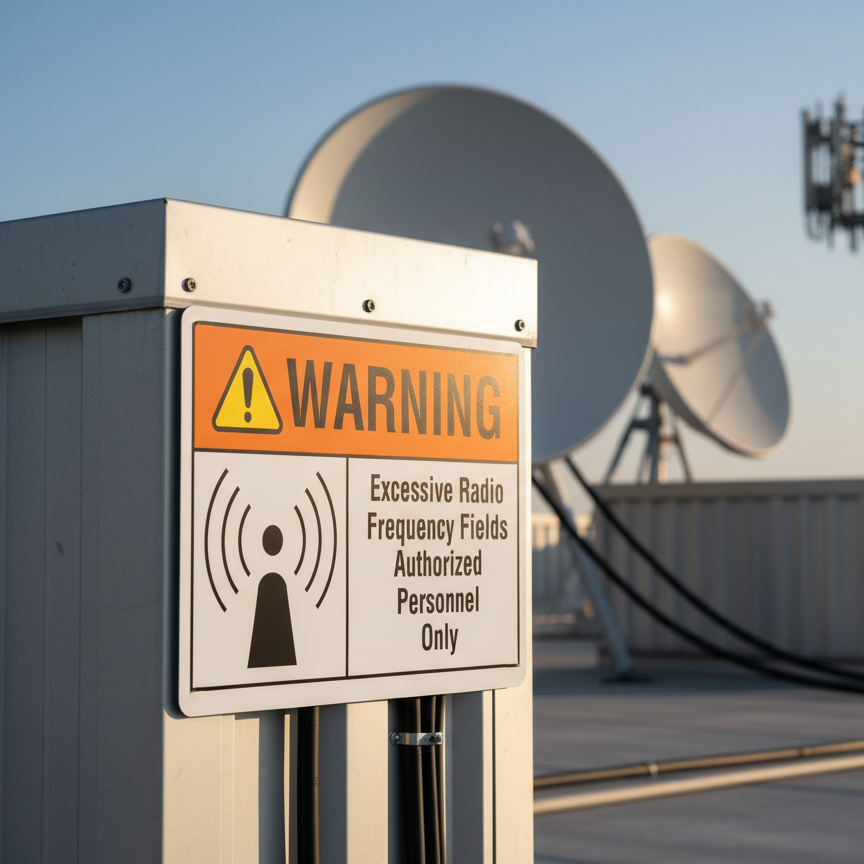 Warning Excessive radio frequency fields. Authorized