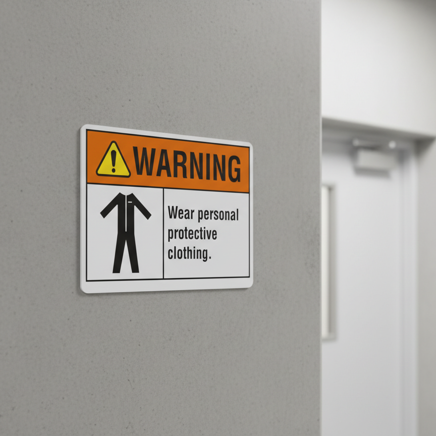 Warning Wear personal protective clothing - Image 2