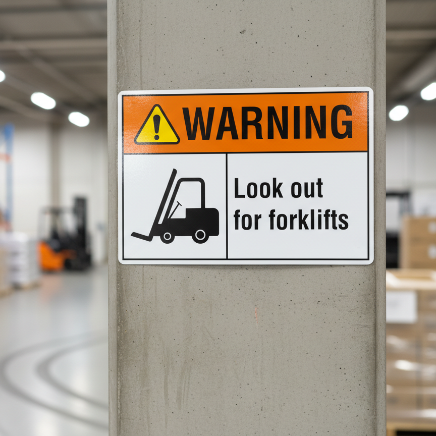 Warning Look out for forklifts - Image 2