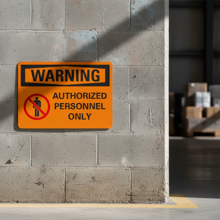 Warning Authorized personnel only - Image 2