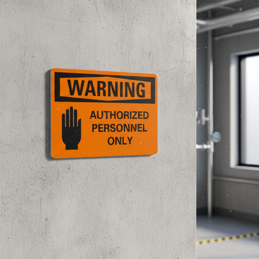 Warning Authorized personnel only - Image 2