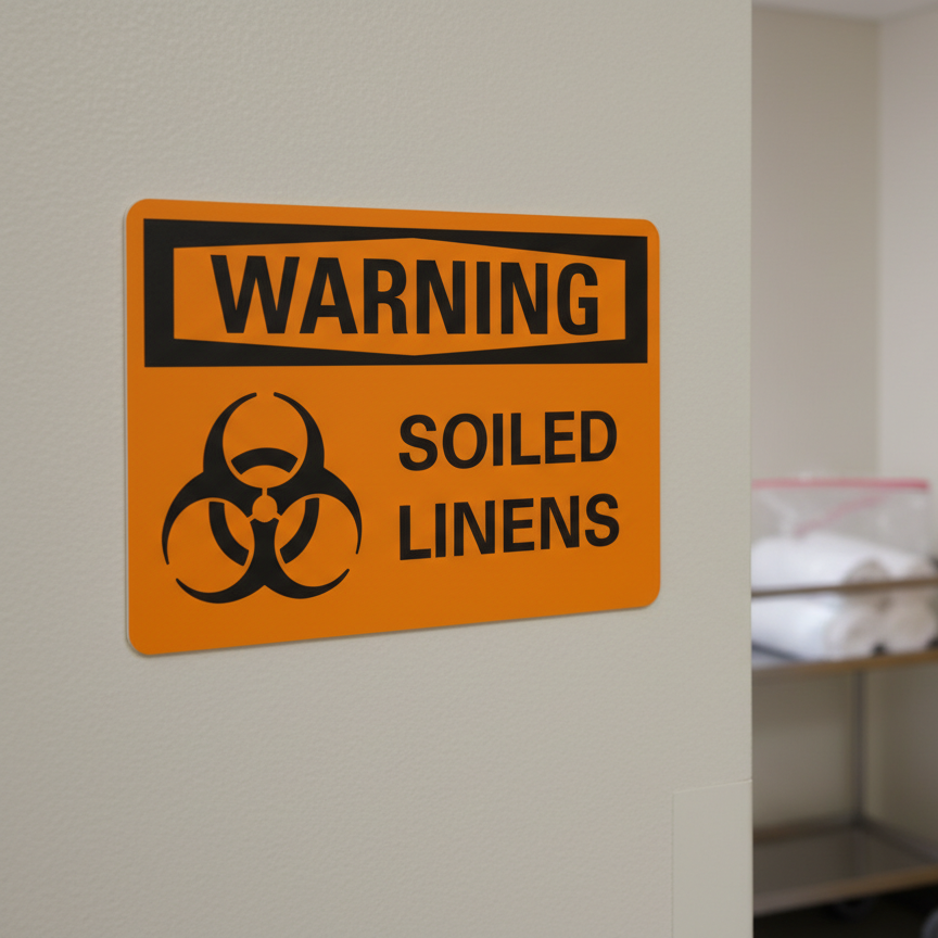Warning Soiled linens - Image 2