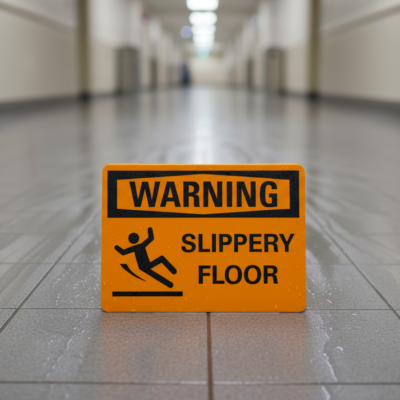 Warning Slippery floor