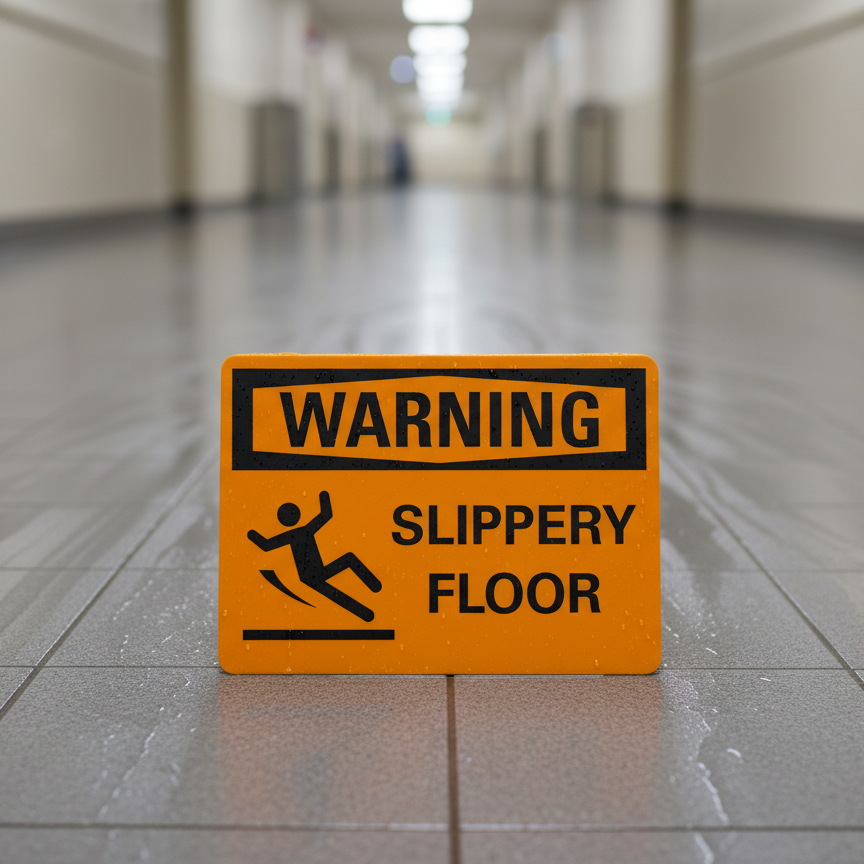 Warning Slippery floor