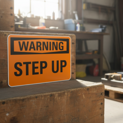 Warning Step up