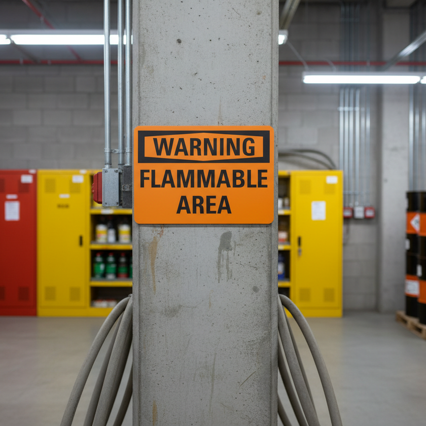 Warning Flammable area - Image 2
