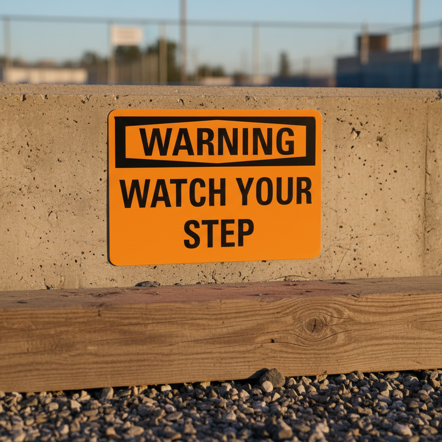 Warning Watch your step