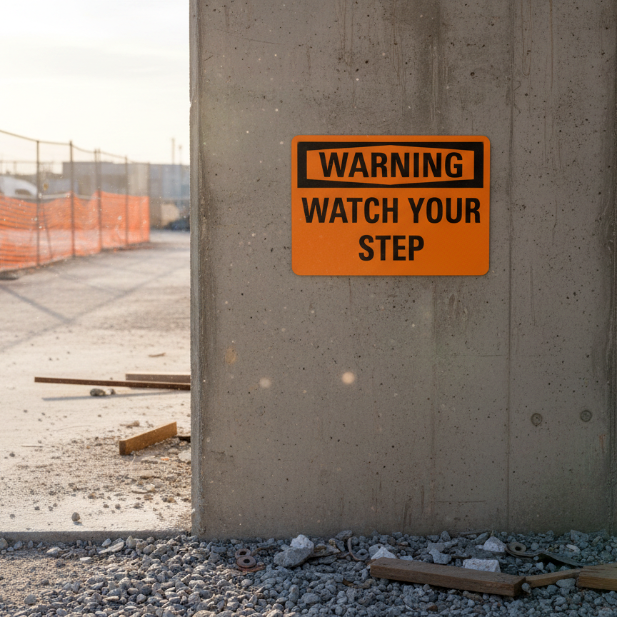 Warning Watch your step - Image 2