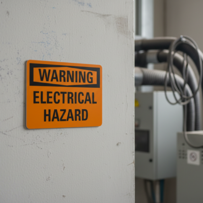 Warning Electrical hazard