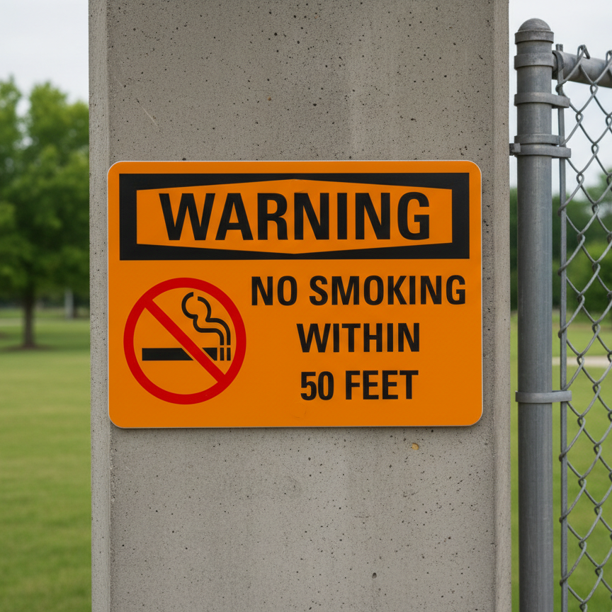 No smoking within 50 feet English - Image 2