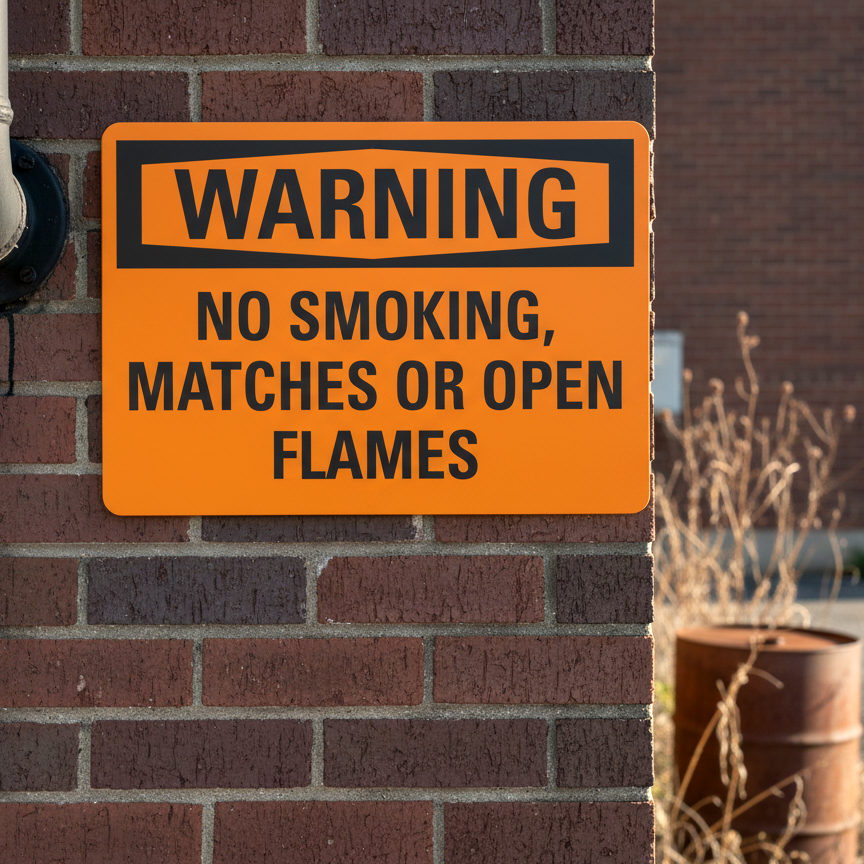No smoking, matches or open lights English - Image 2