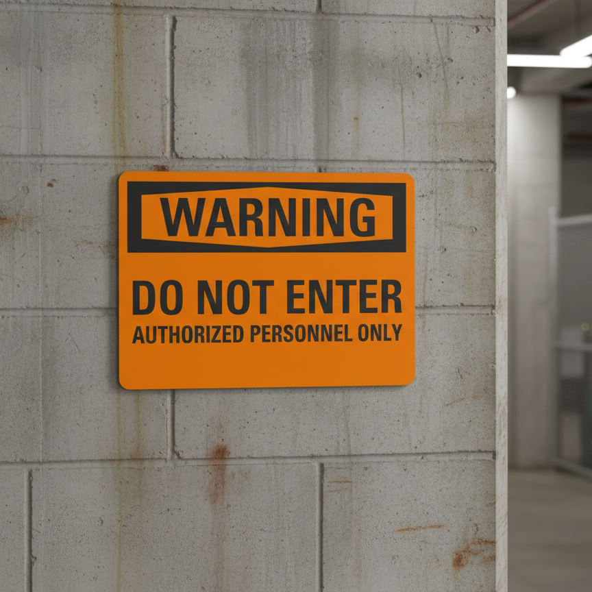 Warning Do not enter authorized personnel only - Image 2