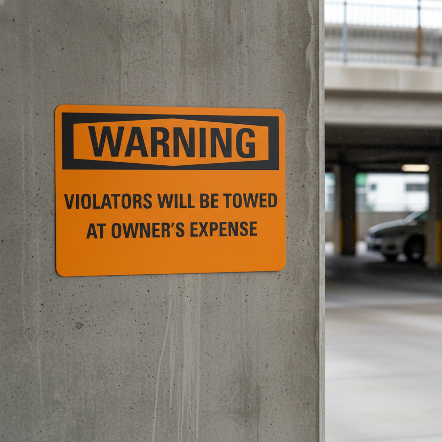 Warning Violators will be towed at owner's expense - Image 2