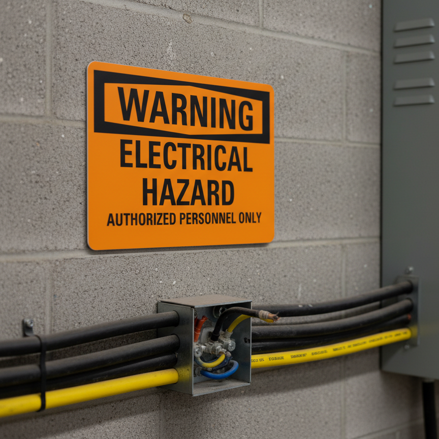Warning Electrical hazard authorized personnel only - Image 2