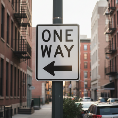 One Way (Left Arrow)
