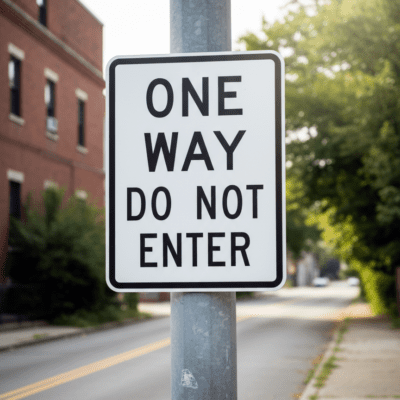 One Way Do Not Enter