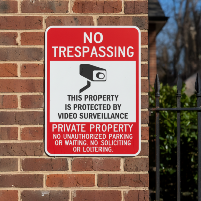 No Trespassing This Property Is Protected By Video