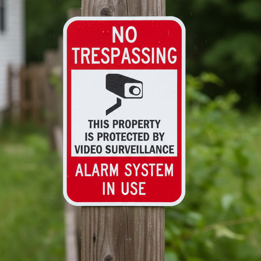 No Trespassing This Property Is Protected By Video - Image 2