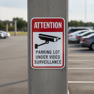 Attention Parking Lot Under Video Surveillance