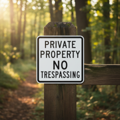Private Property No Trespassing
