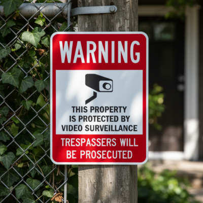 Warning This Property Is Protected By Video