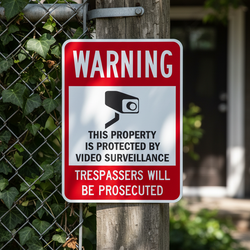 Warning This Property Is Protected By Video