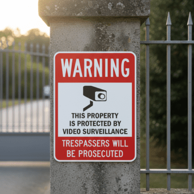 Warning This Property Is Protected By Video