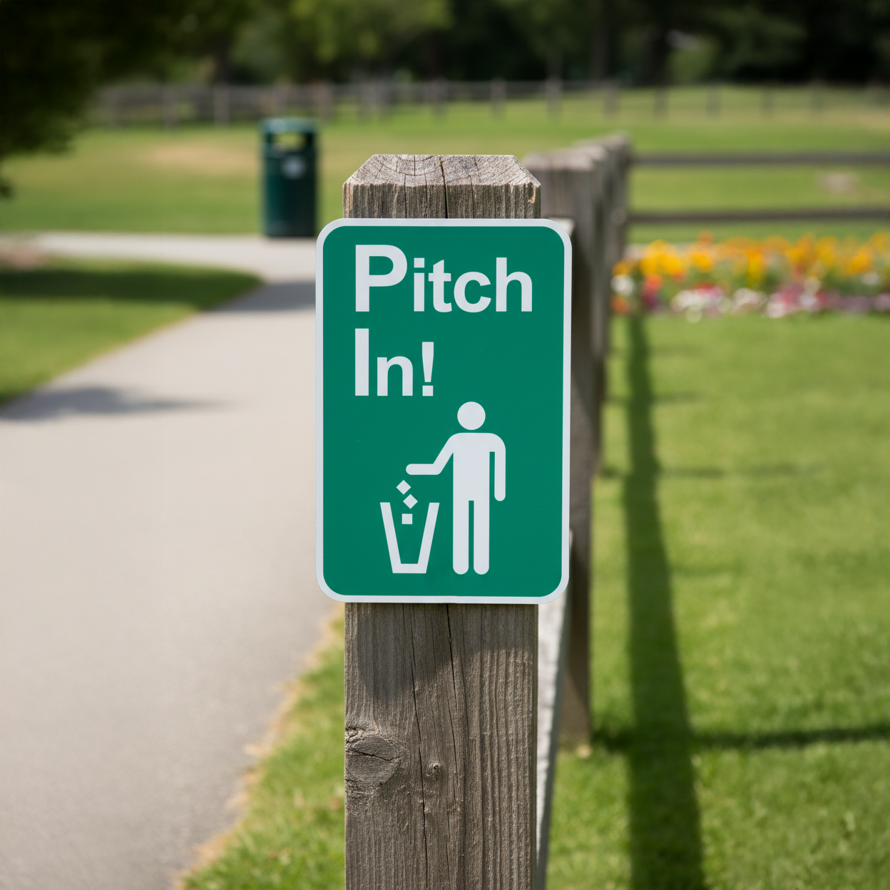 Pitch In (Waste Can Symbol)