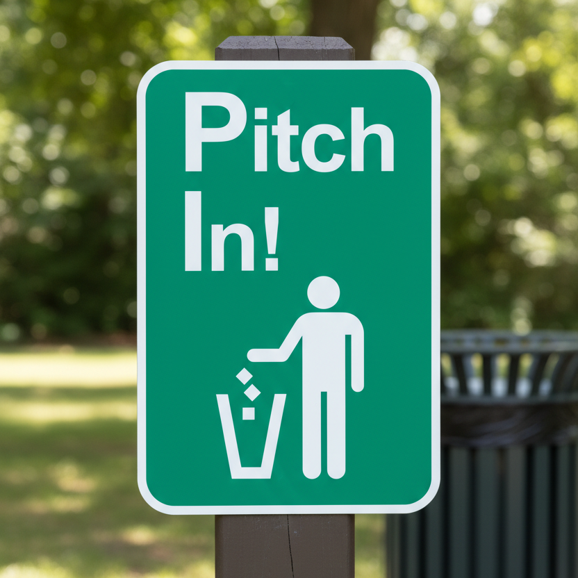 Pitch In (Waste Can Symbol) - Image 2