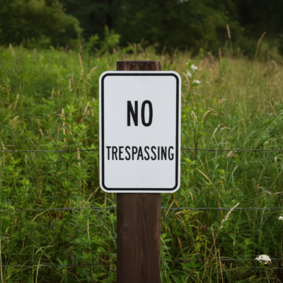 No Trespassing