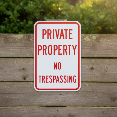 Private Property No Trespassing