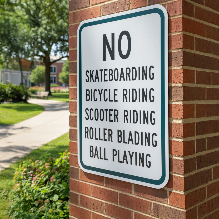 No Skateboarding Bicycle Riding Scooter Riding Roller - Image 2